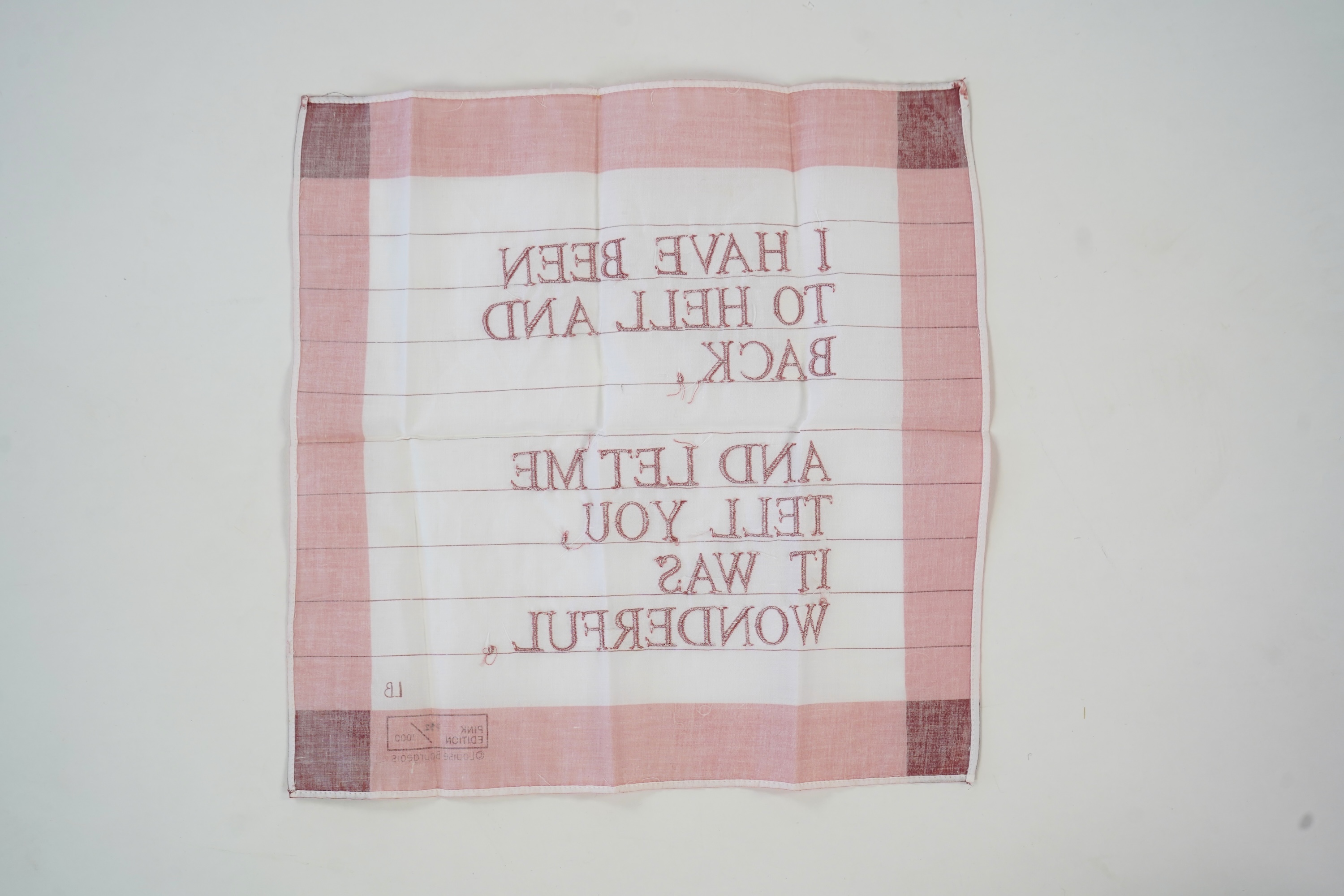 Louise Bourgeois, French/American 1911-2010, 'I Have Been to Hell and Back'